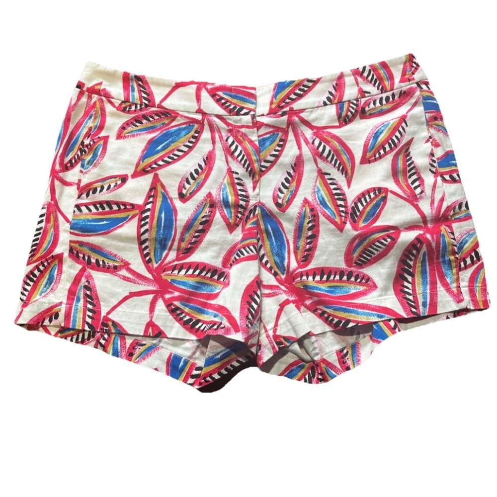 J.CREW Colorful Leaf Print Women's Shorts Sz12